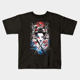 Geishas and Bushido, Eastern Culture Graphic T-shirt 15 Kids T-Shirt